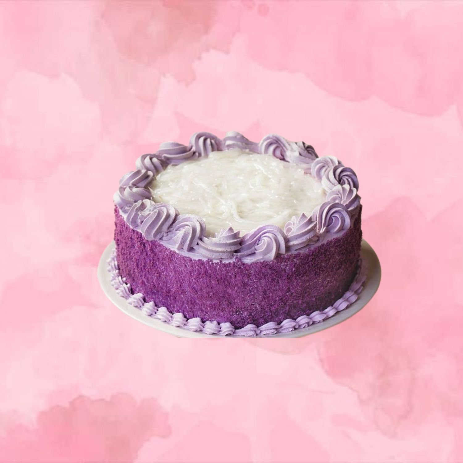 Ube Macapuno Cream Cake
